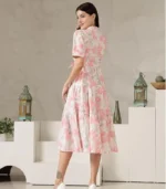 Stylum Women's Floral Printed Cotton Flared Dress - Image 2