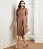 Symbol Premium Women's 'Desk-to-Dinner' Fit & Flare Wrap Dress - Image 3