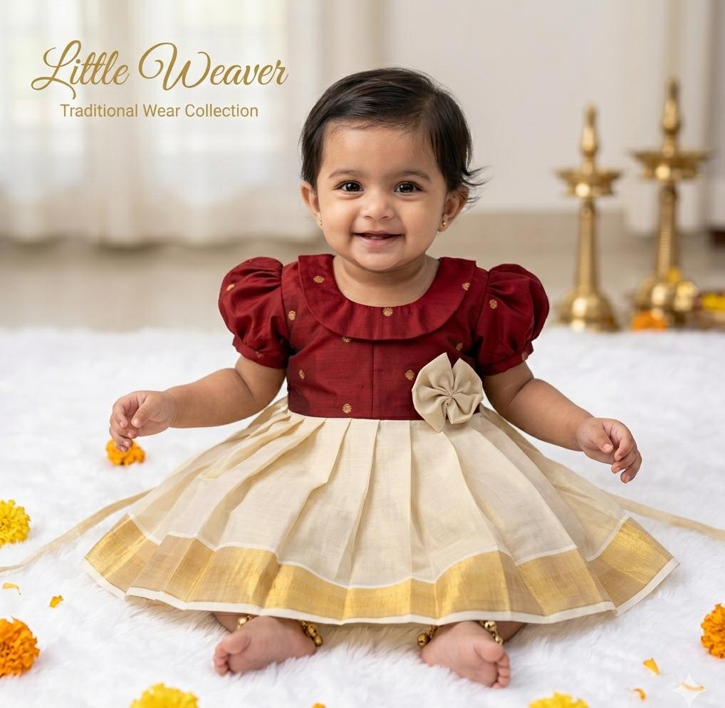 WhatsApp Image 2026-05-15 at 4.05.23 PM Onam Frock - Image 1