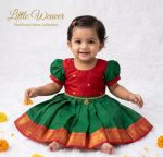 Green Maroon Frock